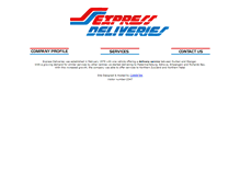 Tablet Screenshot of expressdeliveries.co.za